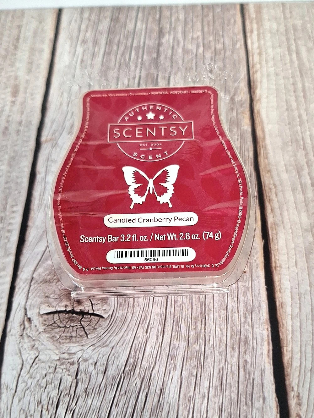Scentsy Candy Cranberry Pecan Wax Bar – Full Bar – New/Unused